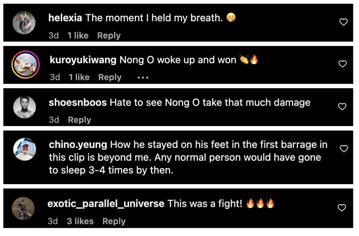 Comments from Instagram